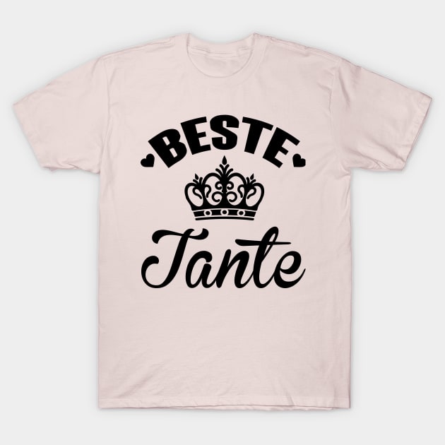 Beste Tante (Black( T-Shirt by nektarinchen